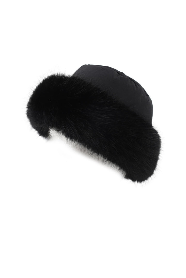 Nyx Nylon Faux Fur Trim Hat