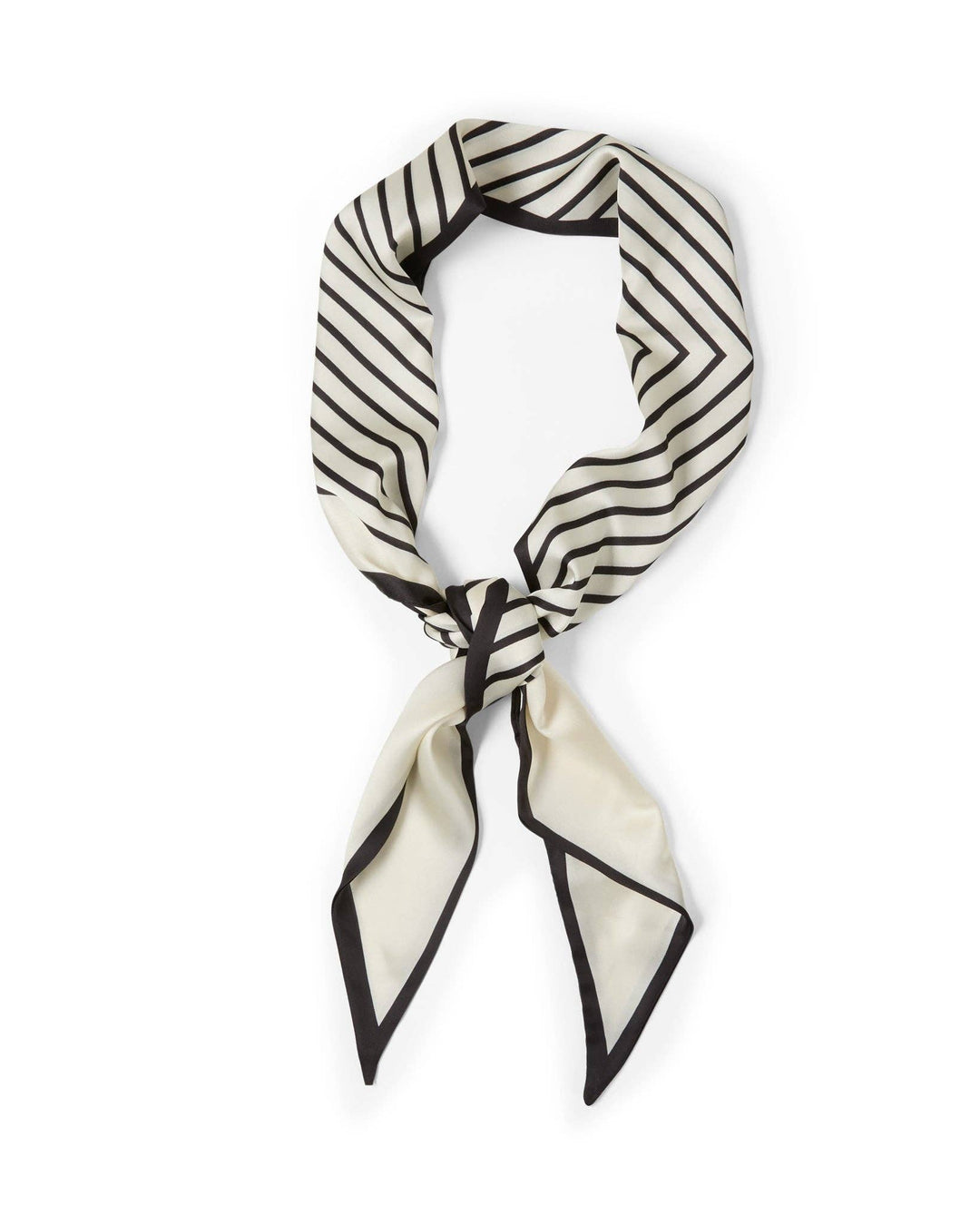 Ava Scarf | Stripe | Black