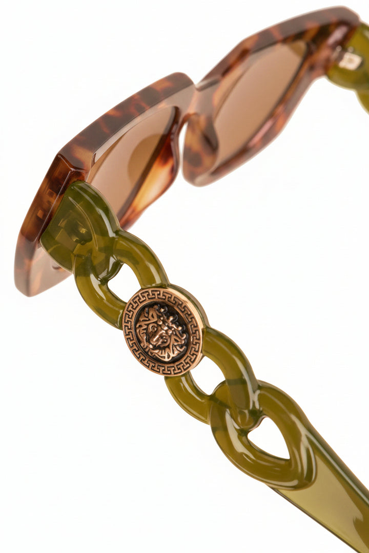Luxe Zelia Sunglasses - Tortoiseshell/Olive