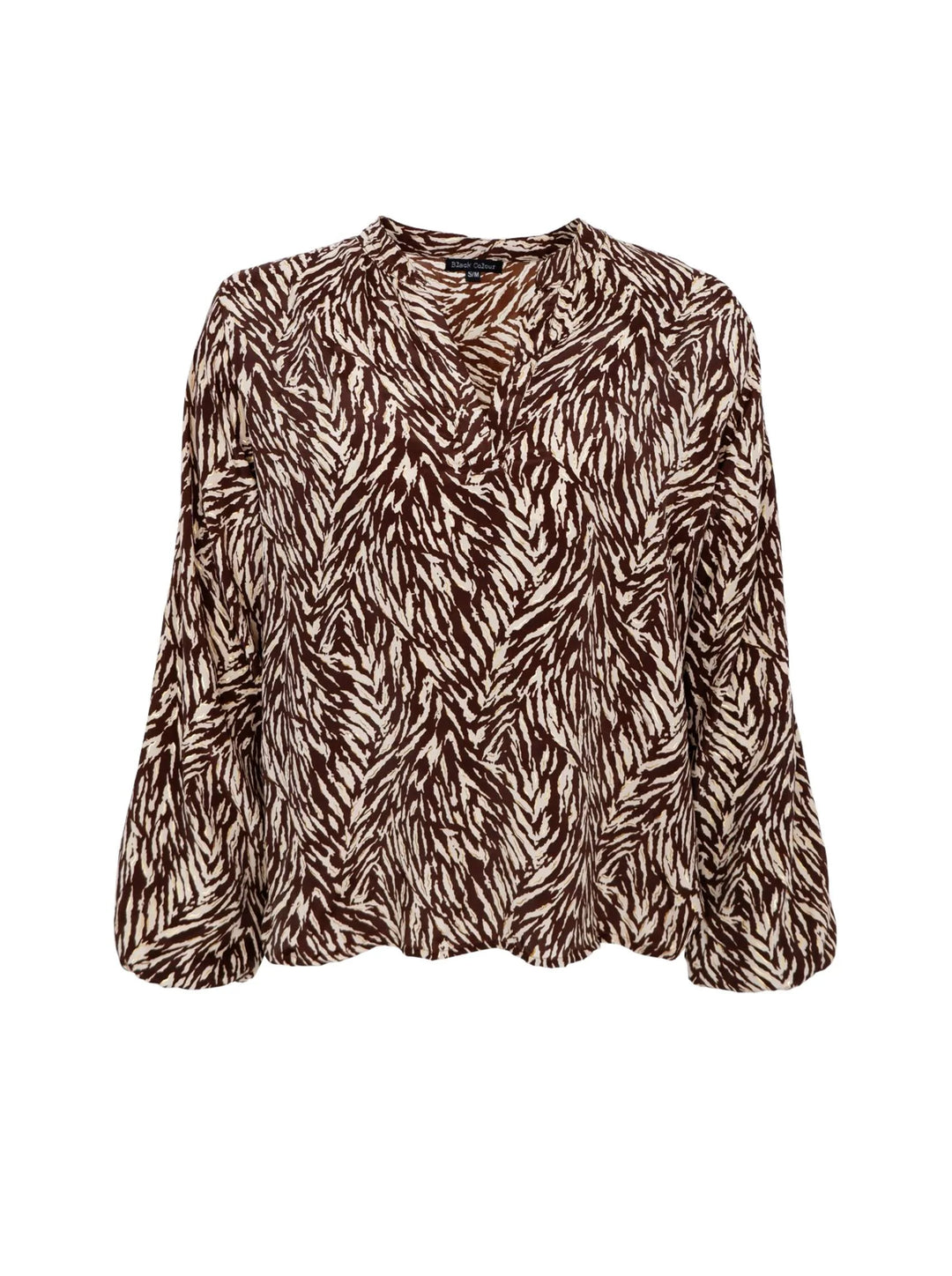 Luna blouse in Golden Toffee Print