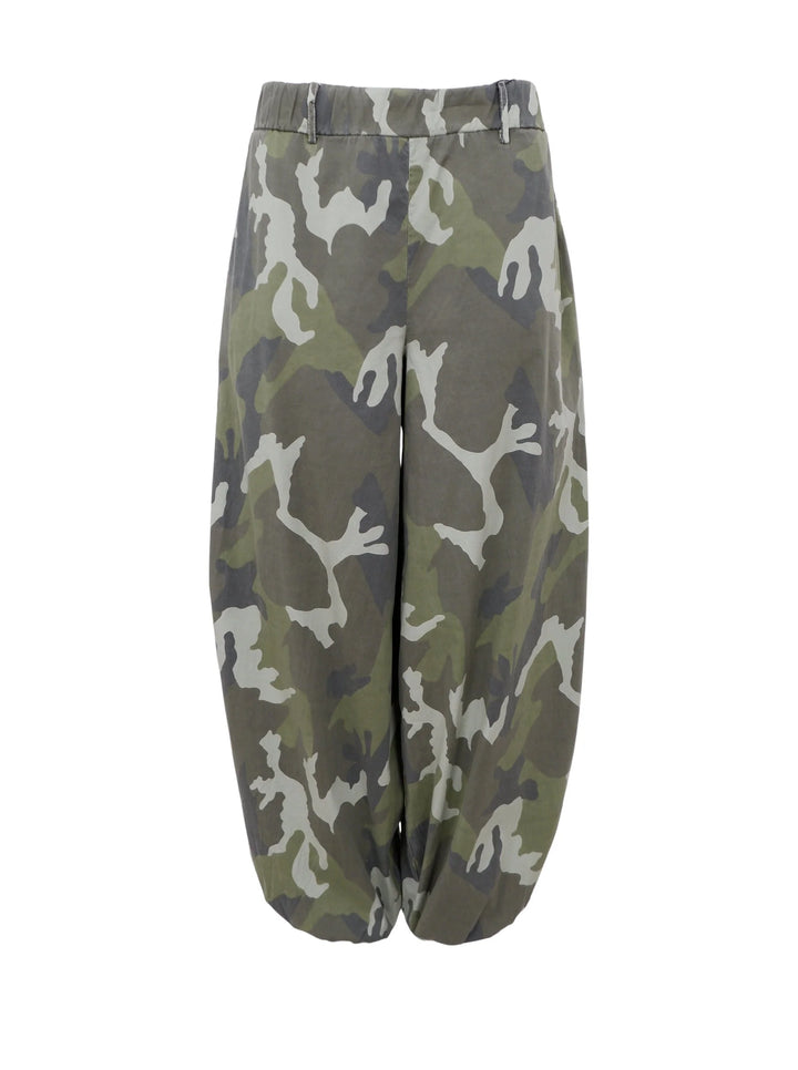 Ally Barrel Pants in Camo