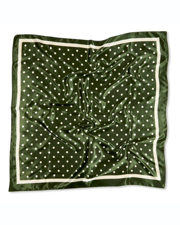 Wren Scarf | Small Spot | Pine Green