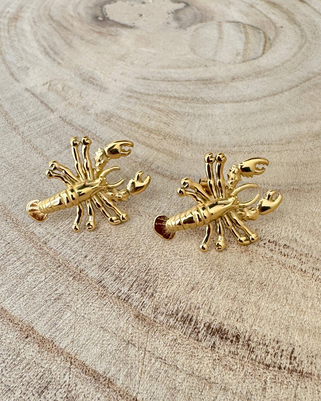 The Lobster Gold Plated Waterproof Earrings