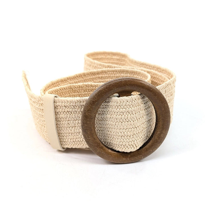 Eco Friendly Summer Paper Belt in Cream