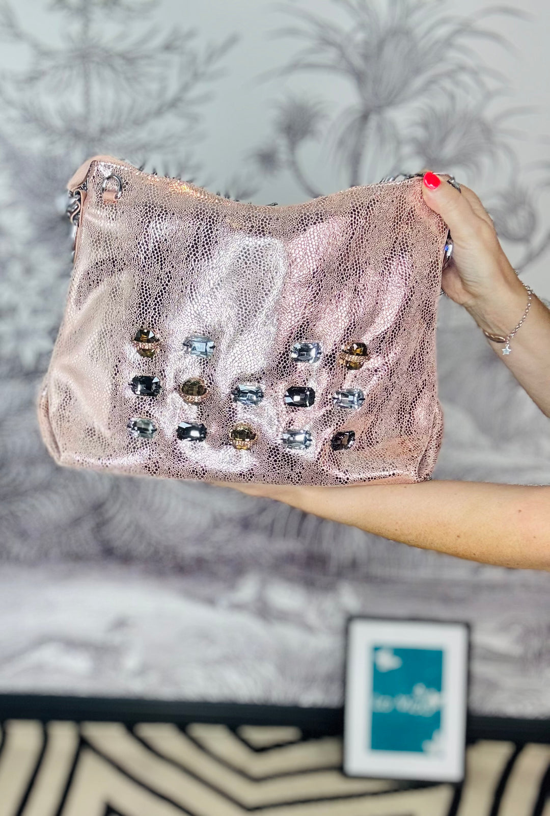 Theresa Bling Bag in Pink