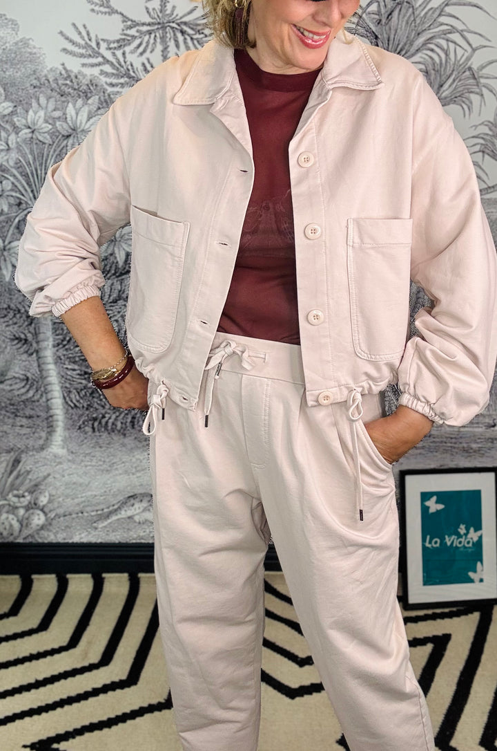 Patch Pocket Jacket in Rose