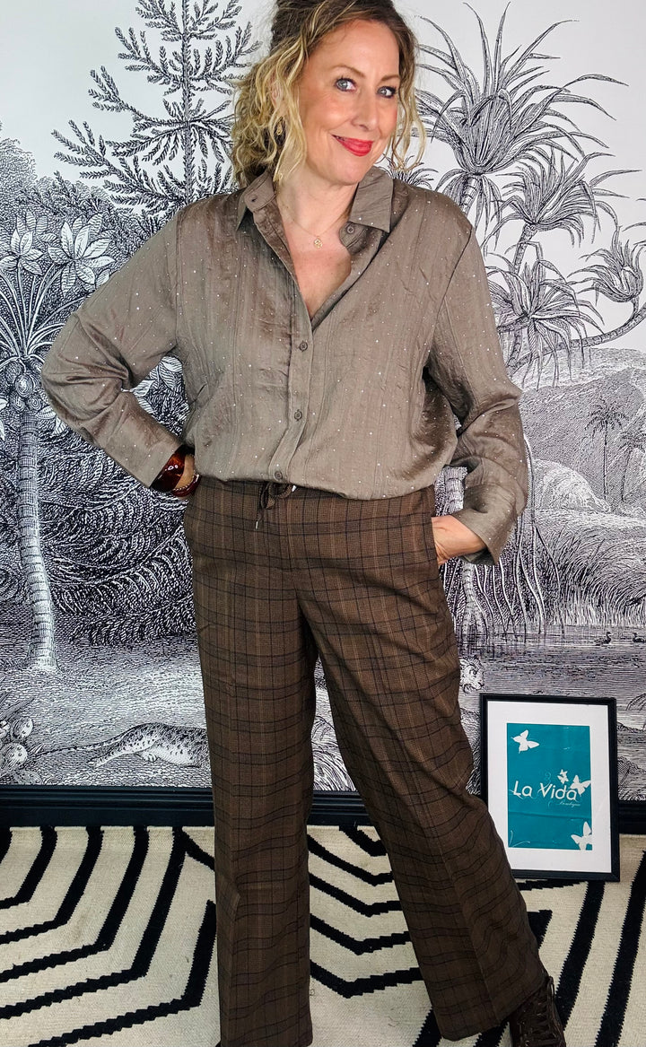 Claudette Multi Check Trouser