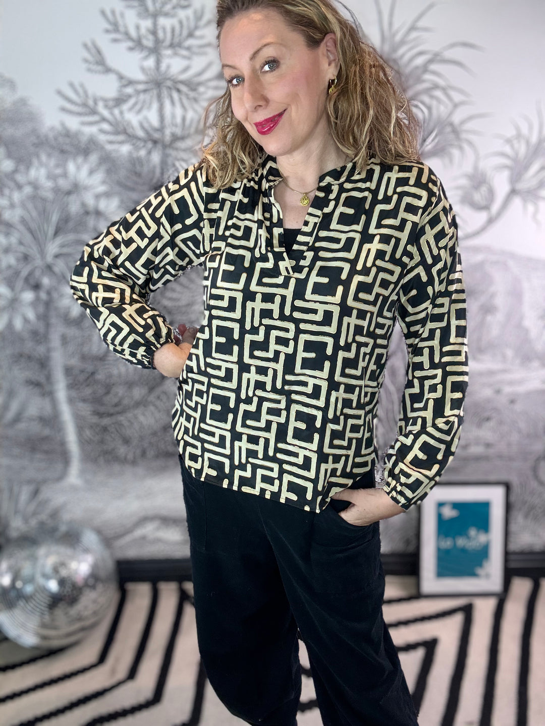 Luna Blouse in Pristine