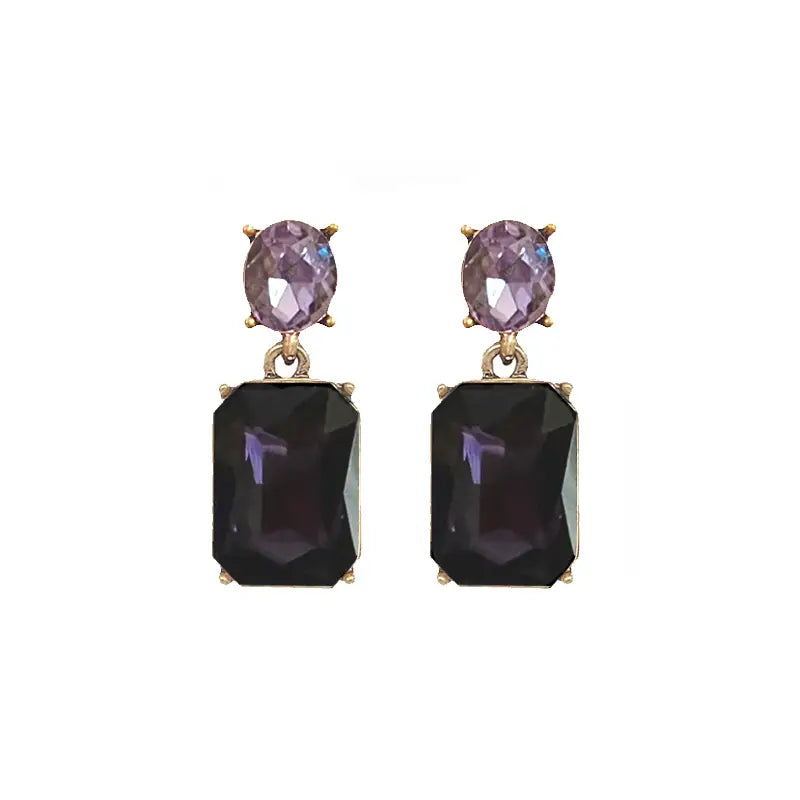 Best Selling Oval Twin Gem Earrings