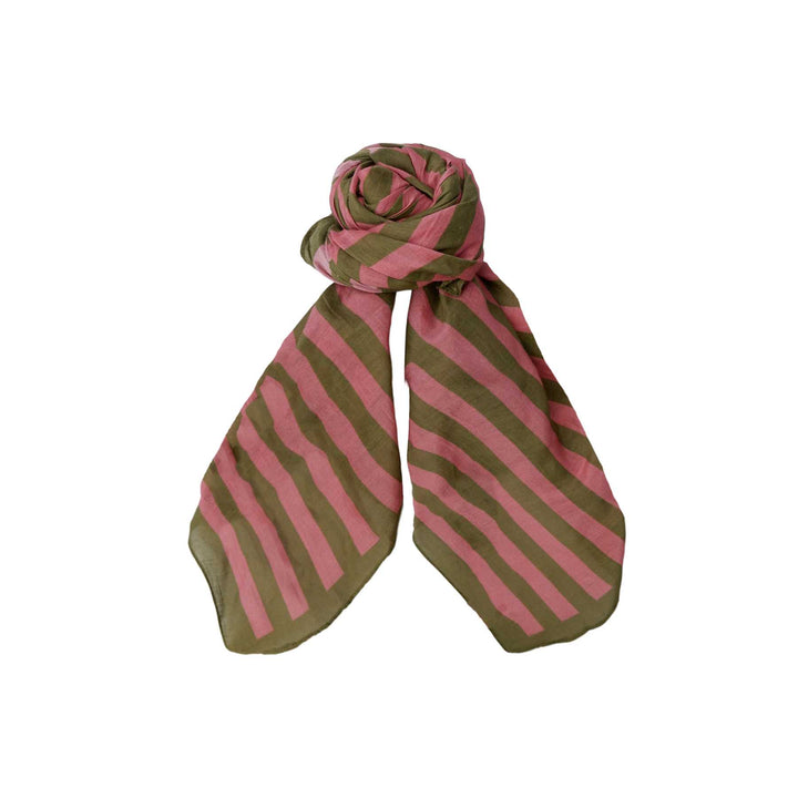 Shirley striped mini scarf