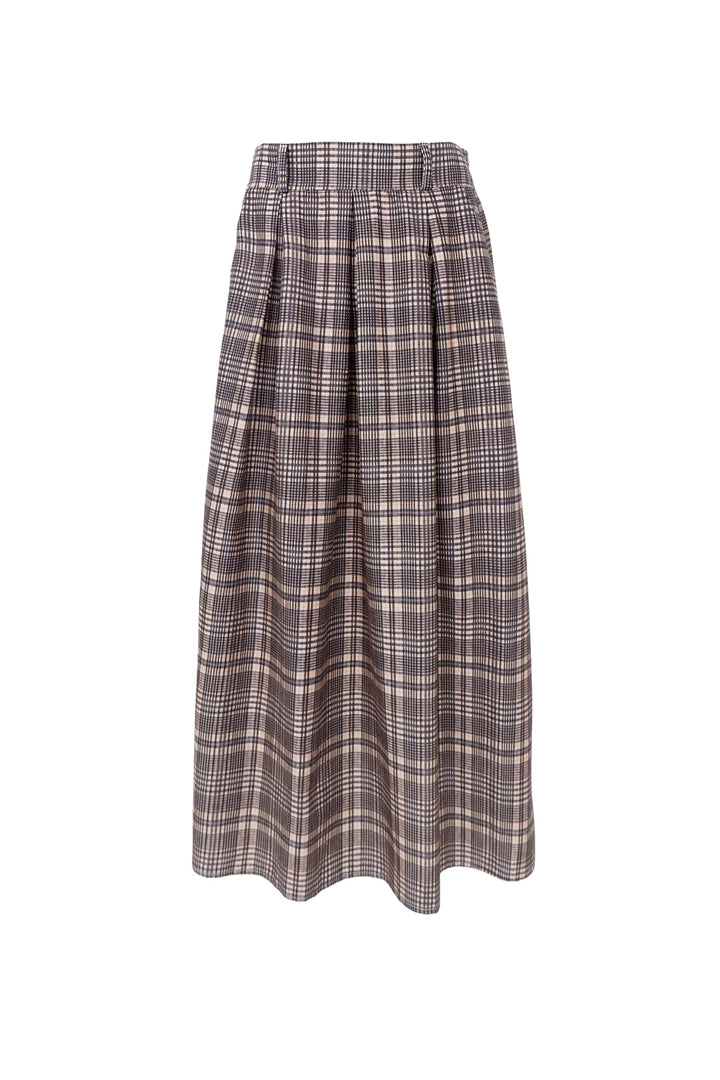 York Check skirt in black